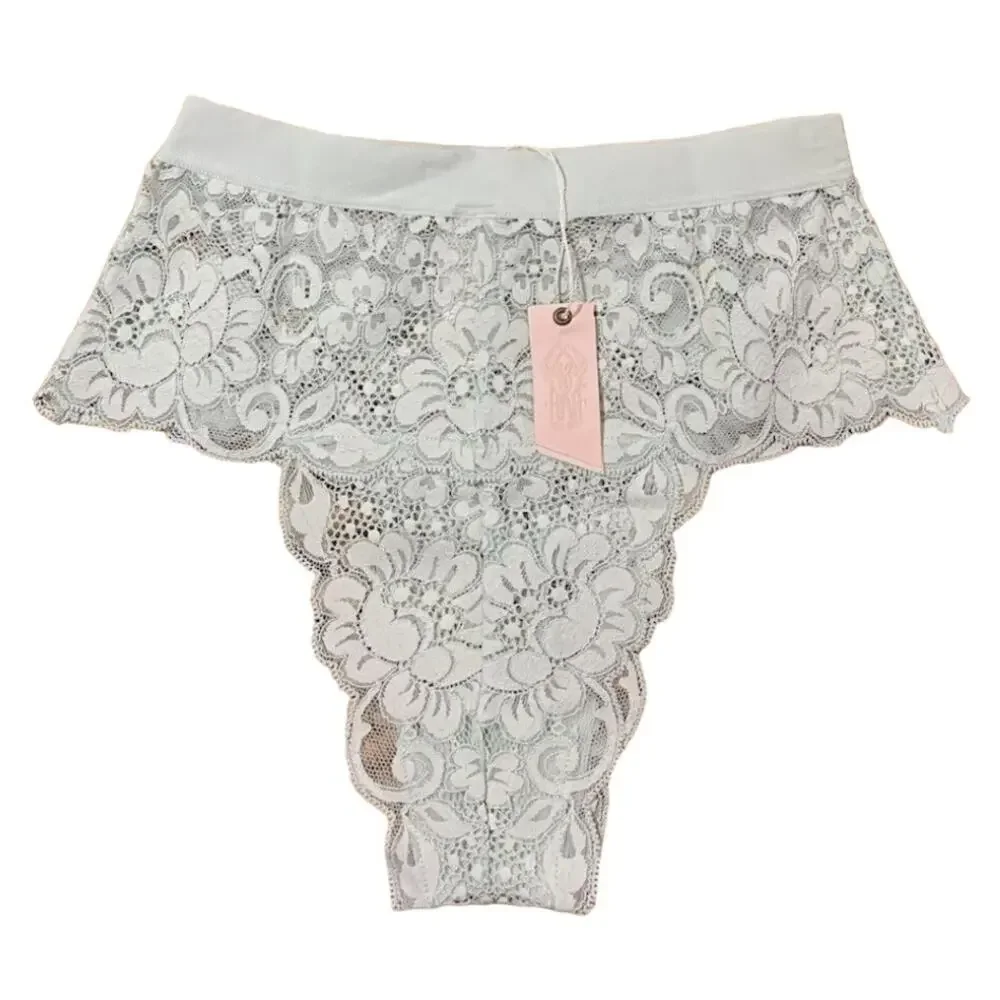 We Are Hah Spin Me Panty XS Lace Lingerie Something Blue‎ / Mint Green X-Small